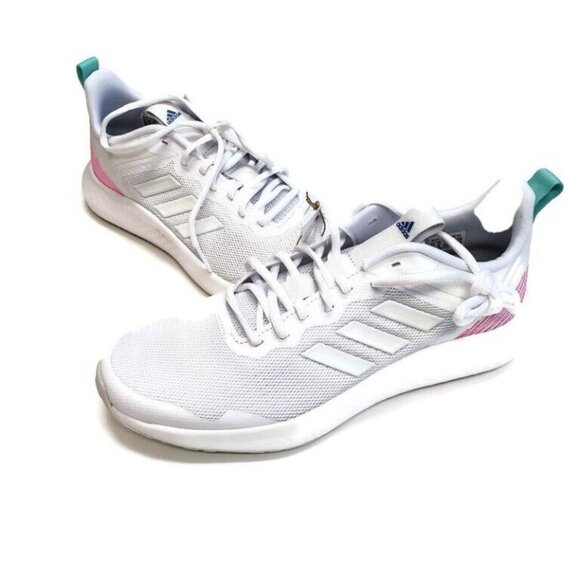 Adidas Womens Size 9.5 Fluidstreet Running Course Shoes FY8465 Cloud White Grey - Picture 4 of 8